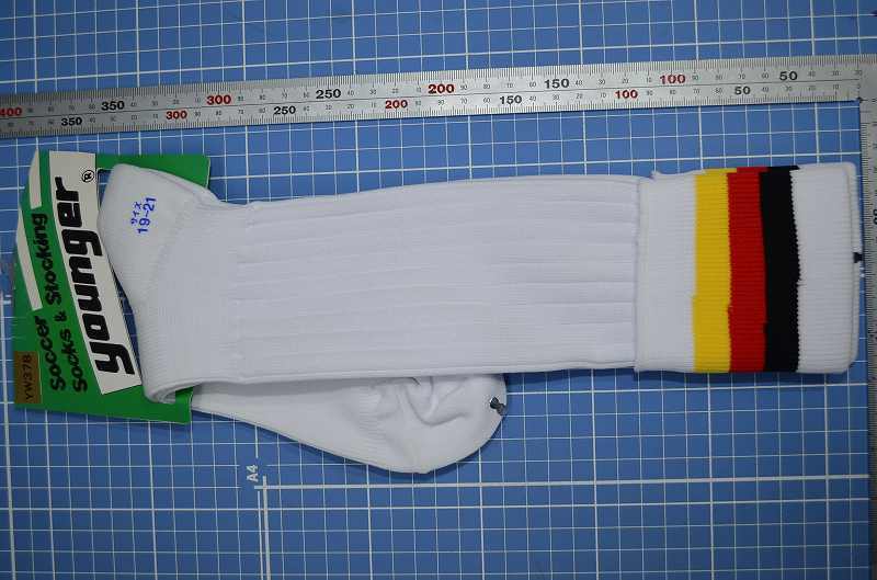 A0058★younger★サッカーソックス★YW378 Wxドイツカラー19-21cm拍卖