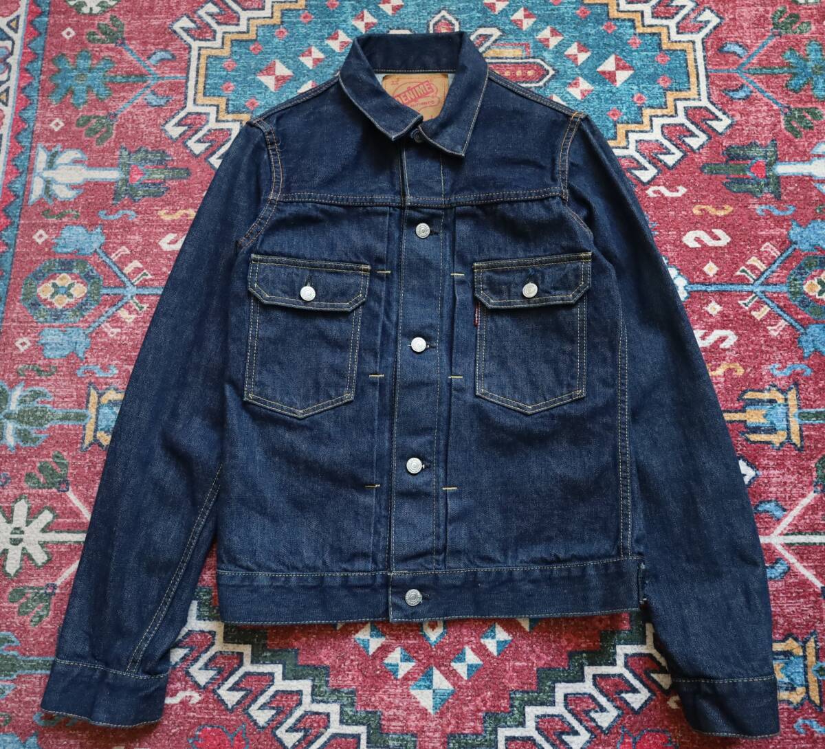00s 旧ドゥニーム 2nd トラッカージャケット デニム インディゴ ビンテージ ジージャン ウエアハウス フルカウント エヴィス 1st 大戦 3rd拍卖