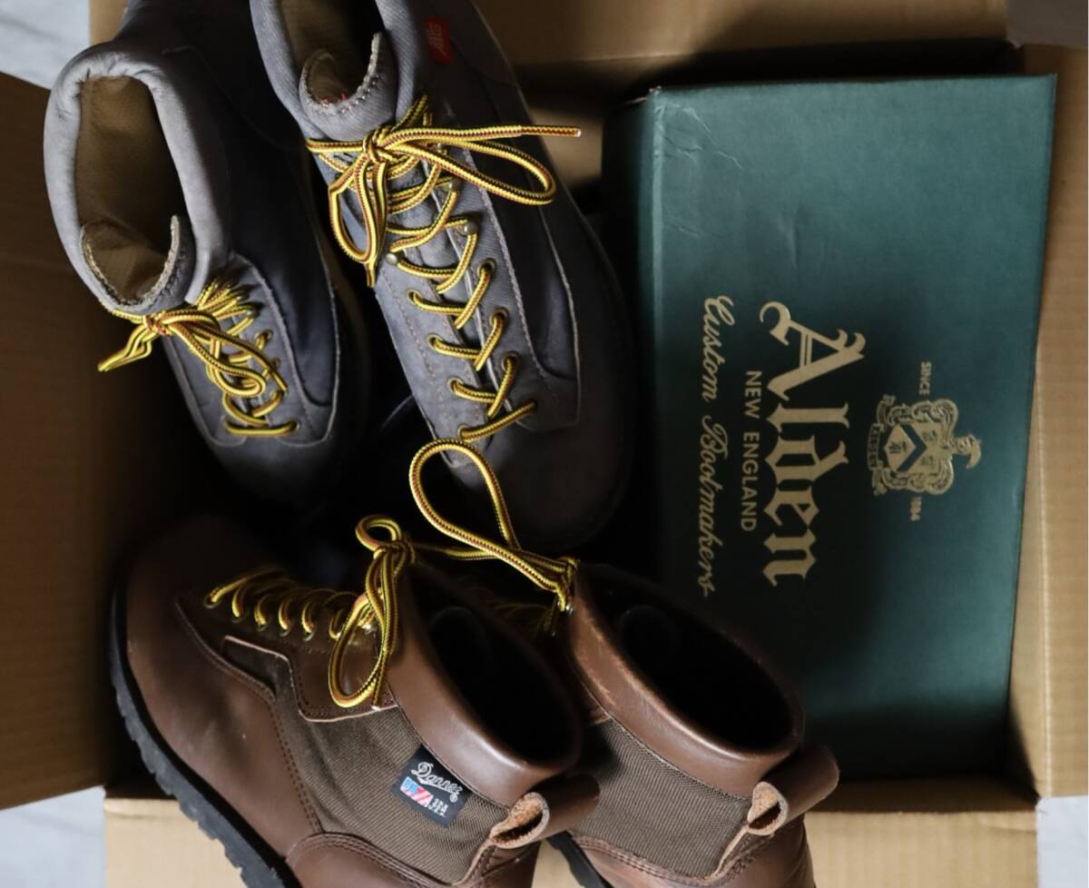 ブランド 革靴 まとめ セット メンズ オールデン ダナーライト ウォークオーバー ハンター テストーニ 箱付 USA アメリカ ブーツ 拍卖