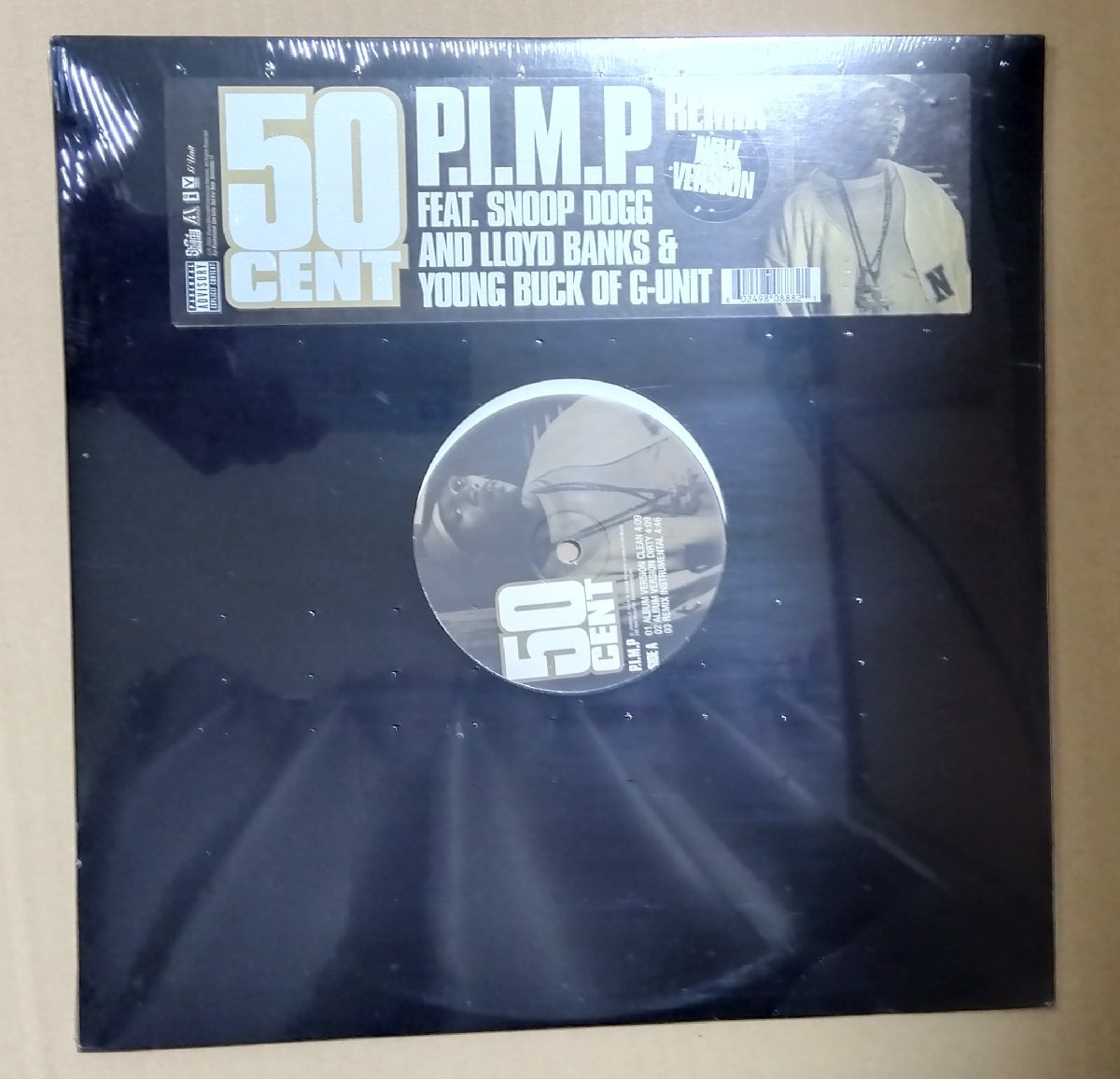 輸入LP:50 Cent/P.I.M.P. (Remix) 新品未開封拍卖