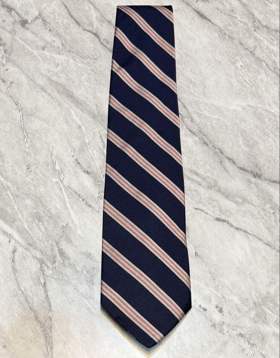 ブルックスブラザーズ イングランド製生地 シルク ストライプ ネクタイ USA製拍卖