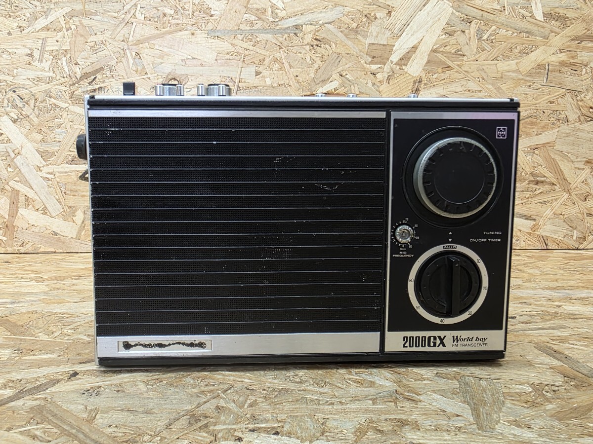 当時物 National RF-838D 2000GX World boy ナショナル ラジオ FM TRANSCEIVER 昭和レトロ拍卖
