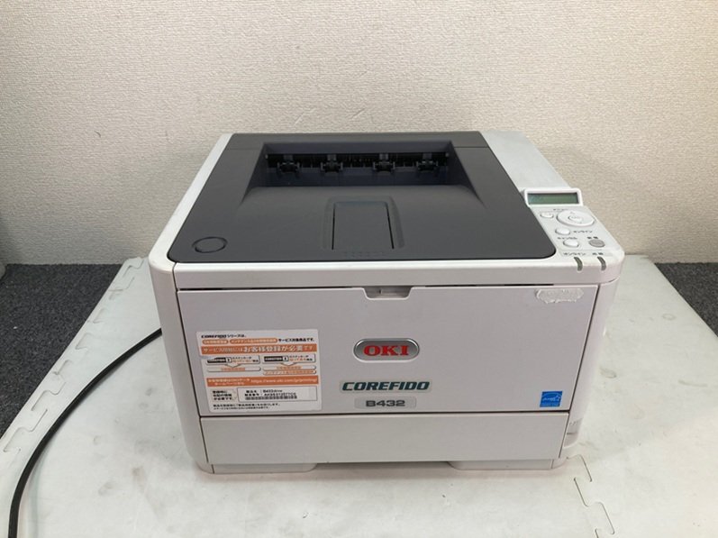 4760-O★OKI モノクロLEDプリンター COREFIDO B432dnw★簡易動作確認済中古現状渡し★総印刷枚数 62234枚★トナー残量70%★拍卖