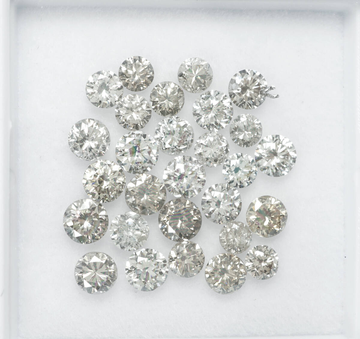 ▲おまとめ天然ダイヤモンド 最高級 I~SIクラス 2.23ct ラージメレ 1.8mmUP ルース 宝石 ジュエリー jewelry拍卖