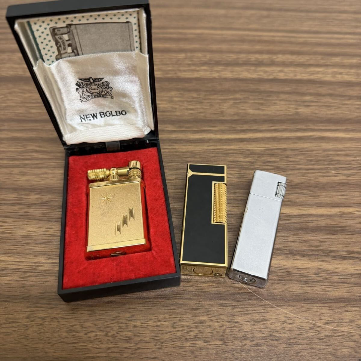 ◎1円~ ライター3本セット dunhill ダンヒル ガスライター ローラー式 WINDMILL ウインドミル NEW BOLBO 喫煙具拍卖