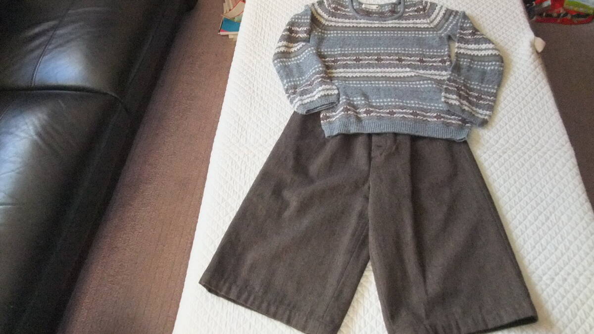アースミュージックエコロジー 長袖セーター、ウールパンツ 2まいあわせて M 美品 クリーニング済拍卖