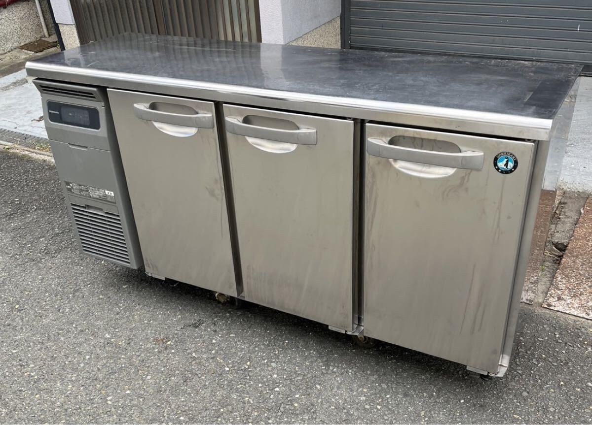 【動確済み】2019年 ホシザキ 業務用台下冷蔵庫 RT-150MTCG 1500×450×800 225L 単相 100Vコールドテーブル テーブル形冷蔵庫 大阪拍卖