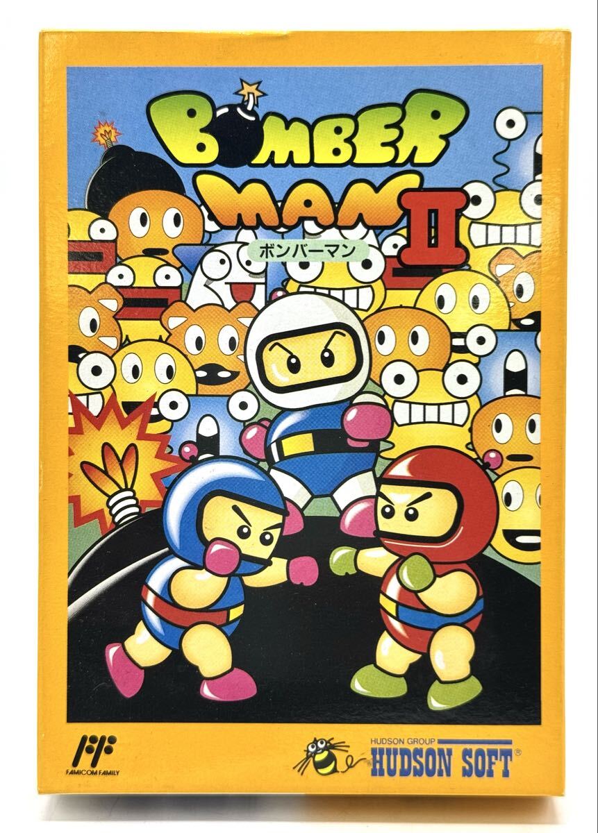【新品未使用】任天堂 FC ファミコンソフト ボンバーマンⅡ箱説付き 希少品拍卖