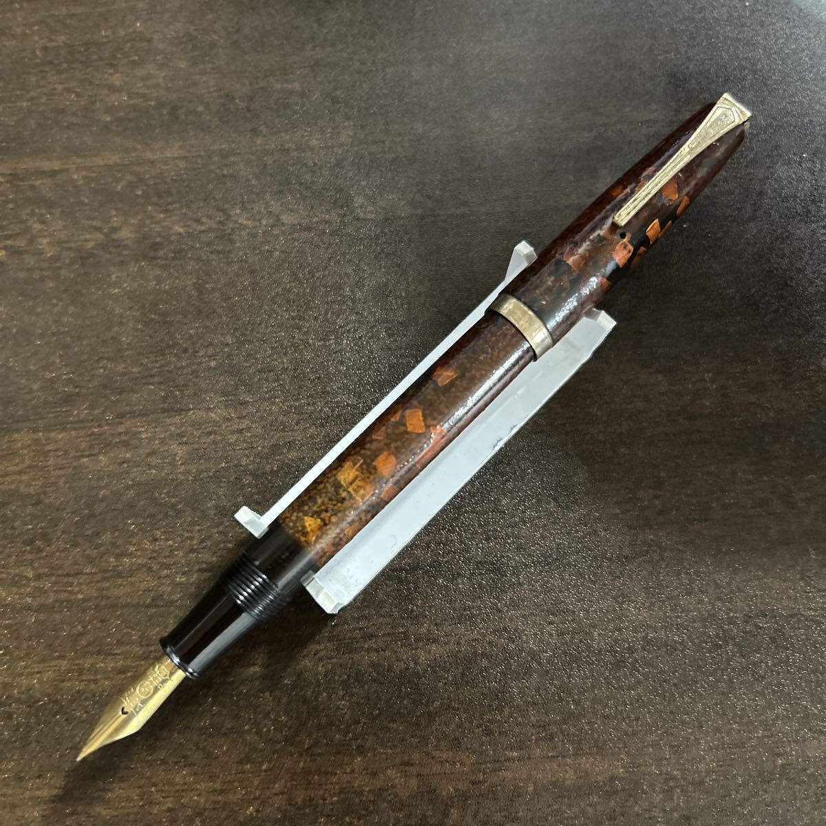 MASTER マスター 万年筆 萬年筆 漆 ビンテージ vintage アンティーク 昭和レトロ マーブル 廃番 デッドストック パイロット風拍卖