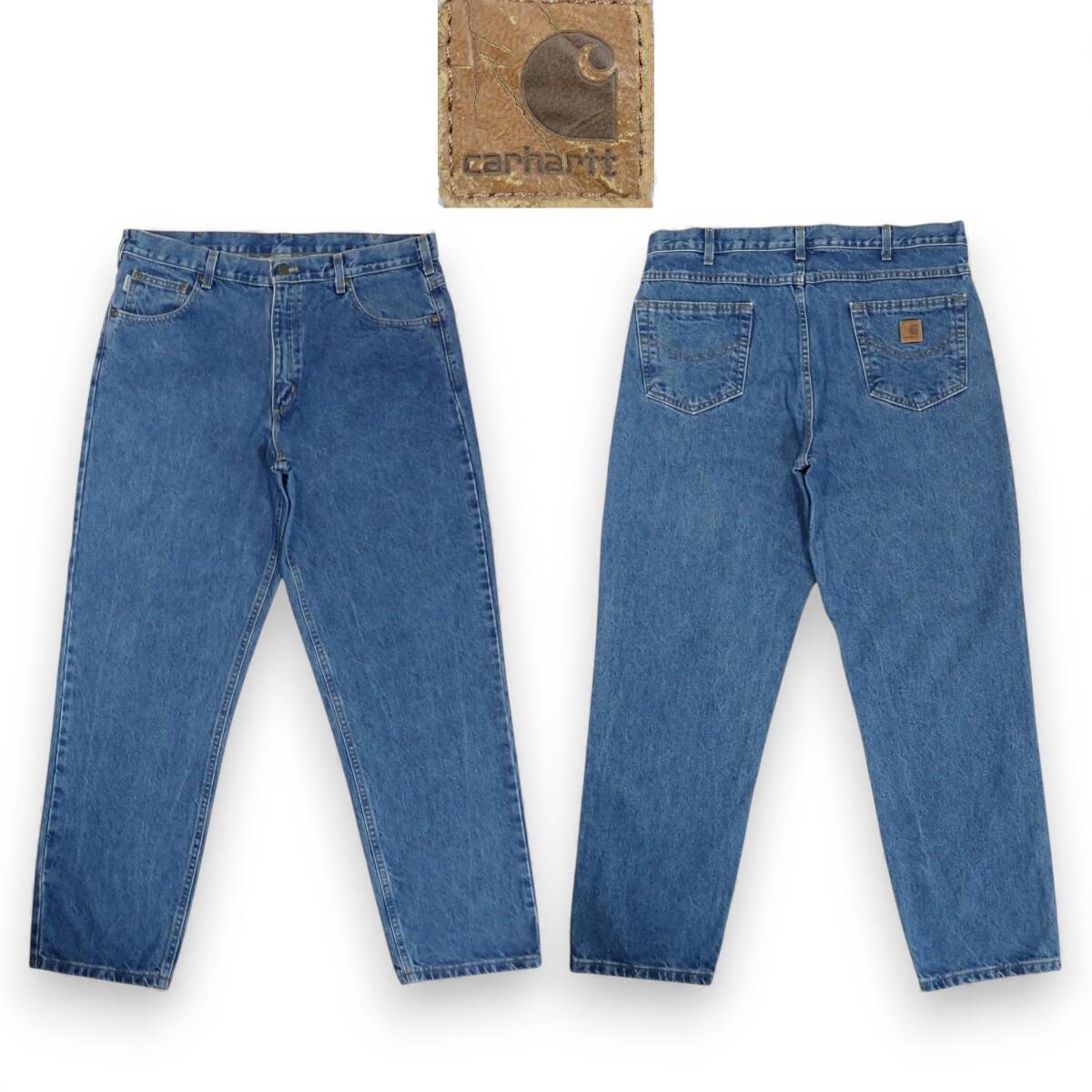 良好 Carhartt ジーンズ Relaxed Fit W38(99cm)●カーハート デニム パンツ ジーパン ワークパンツ アメカジ●洗濯プレス済●古着7190拍卖