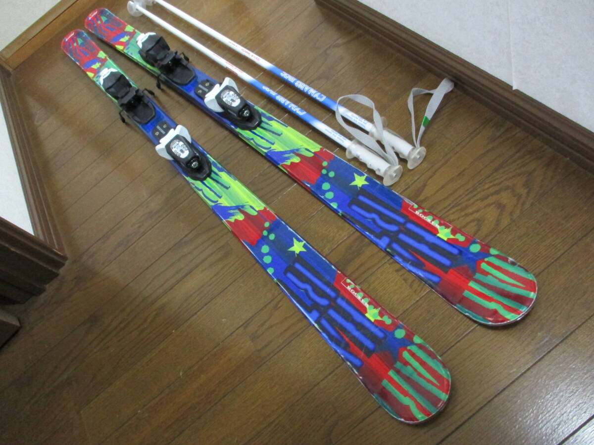 中古 ジュニア用ロッカースキー HART FrozenJ 146cm ポール付拍卖