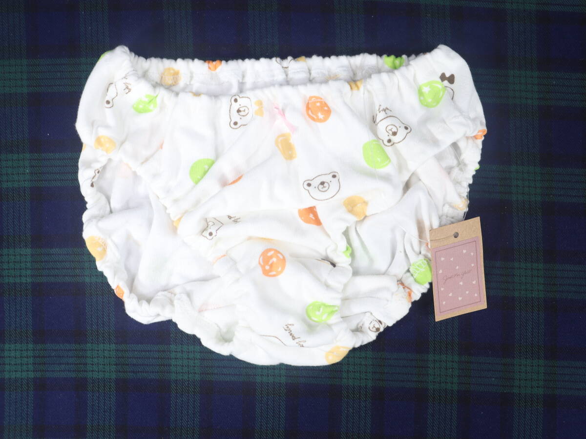 PC0007 昭和レトロ インゴムショーツ XLサイズ 綿100%スムースニット使用 小熊プリント拍卖