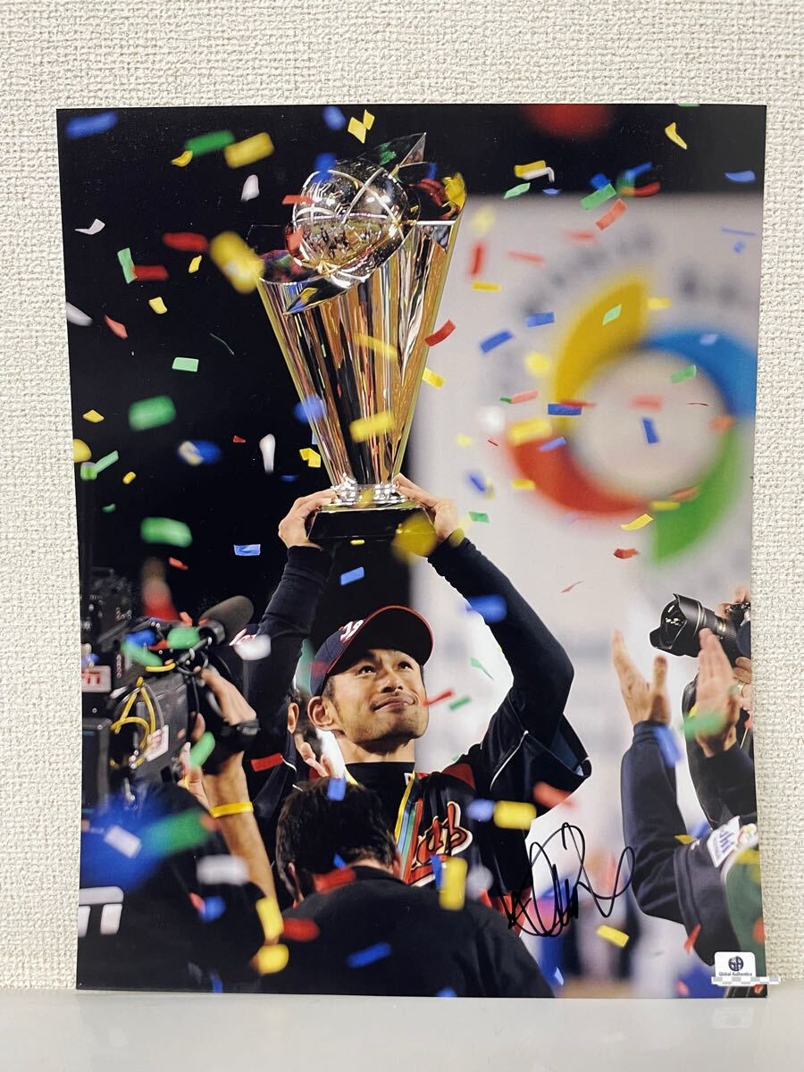 イチロー 優勝記念 直筆サインフォト (証明書有り) 11x14インチ(28x35.5cm)拍卖