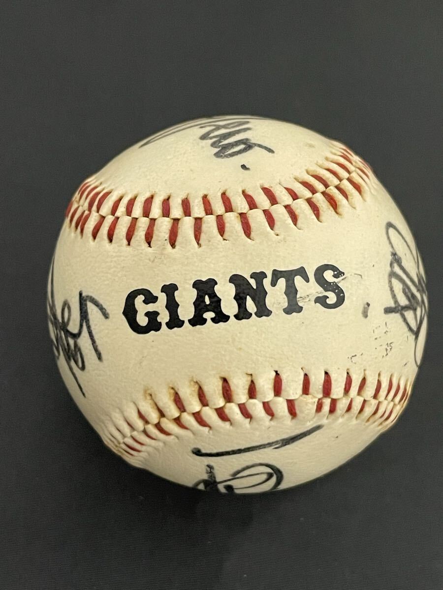 原辰徳 中畑清 定岡正二 篠塚和典 直筆サインボール拍卖