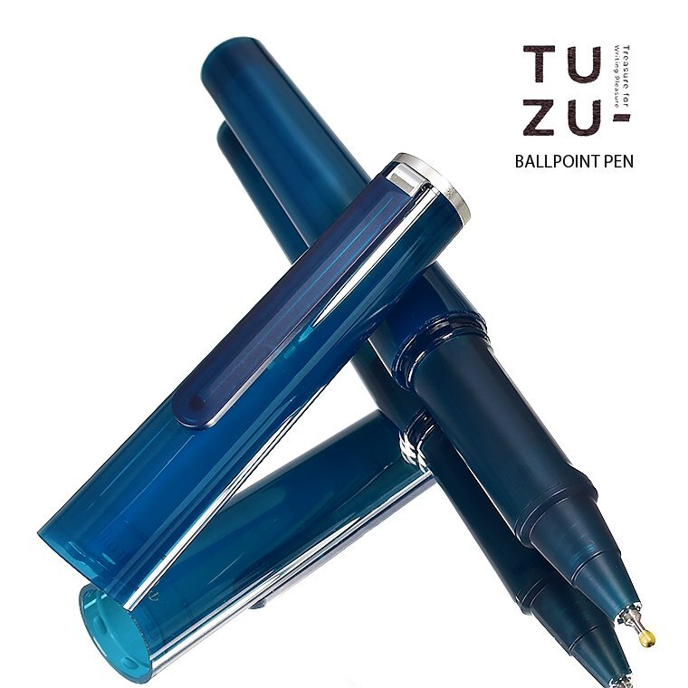 ■●【SAILOR/セーラー】TUZU/ツヅ ボールペン 限定 クリアネイビー0.5mm 極細 ゲルインク 速乾「エナージェル」82-0241 新品 1円~/S373NV拍卖