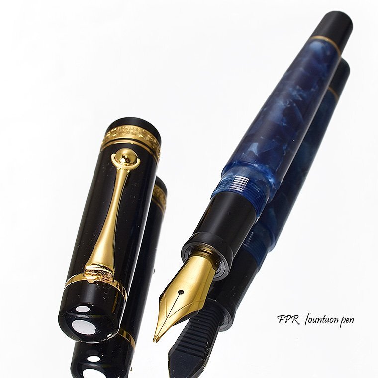 ■●FPR【Tanoshii コレクション】四季色を万年筆で再現 レジン 四季彩 万年筆 ネイビー ミディアム B太字 マーブル 新品 1円~/FPR30NVN-B拍卖