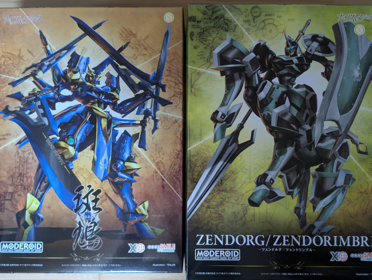 新品未開封 イカルガ 斑鳩 ツェンドルク ナイツ&マジック MODEROID プラモデル セット拍卖