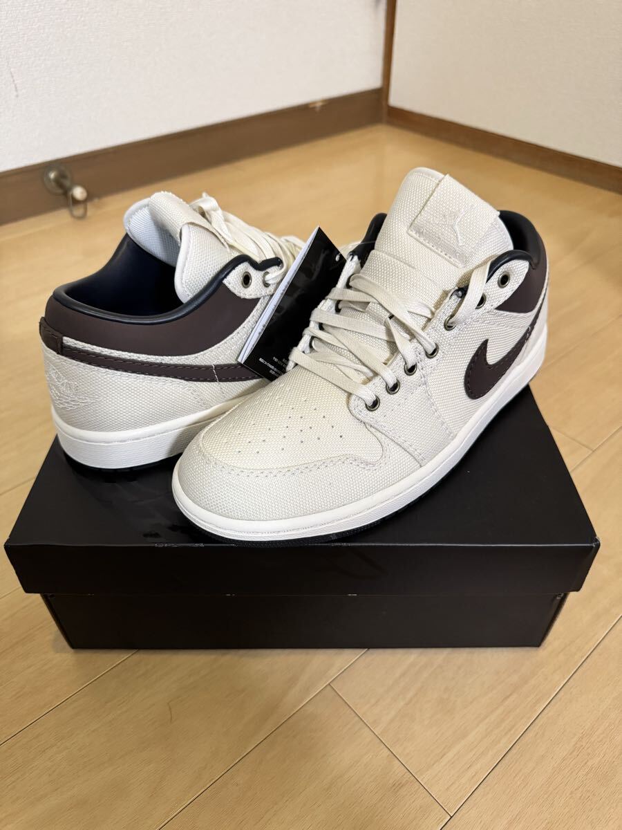 新品未使用 黒タグ 28.0cm Nike Air Jordan 1 Low PRM Pale Ivory ナイキ エアジョーダン1 ロー拍卖