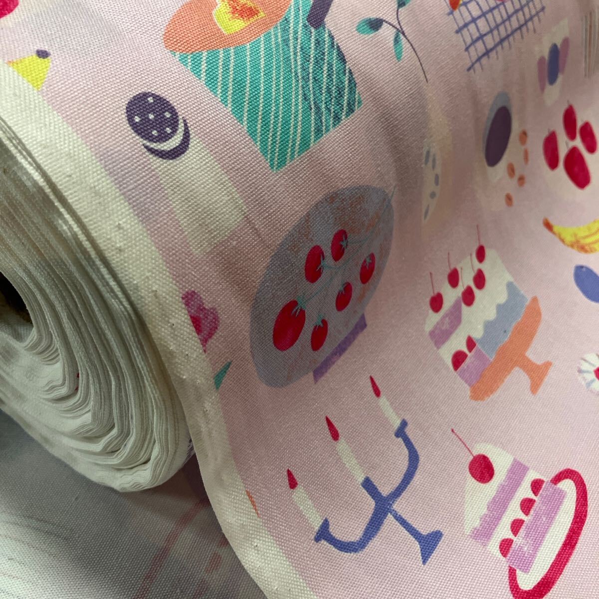 2m コスモテキスタイル ケーキ オックス ハギレ 生地拍卖