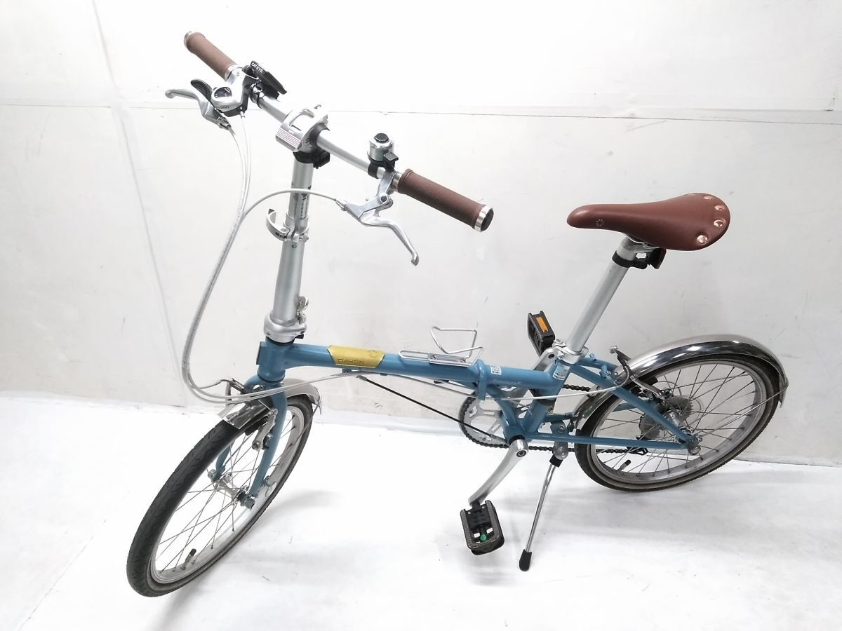 ♪DAHON ダホン 折り畳み自転車 Boardwalk D7 軽量約13キロ SHIMANO 7速 ミニベロ 小径車 20インチ スタンド付き 1103-11 @200♪拍卖
