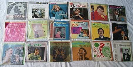 B258★置き古し・洋楽盤18枚*シングル盤*グリーングリーン・エデンの東・歌アーサーキット・他色々拍卖