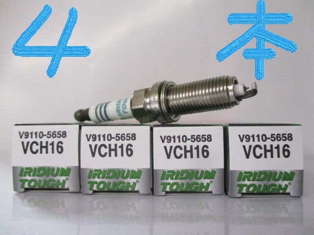 トヨタ ノア70系 ZRR75G TOYOTA NOAH / デンソー スパークプラグ イリジウムタフ VCH16 V9110-5658 4本セット IRIDIUM TOUGH拍卖