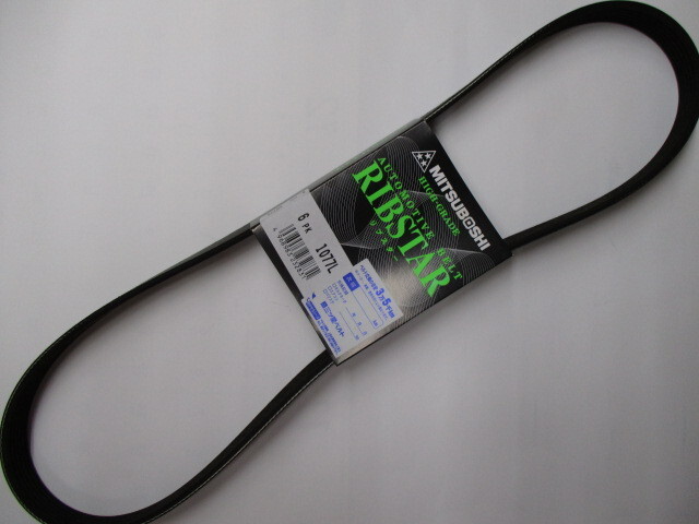 三菱 ekワゴン B11W MITSUBISHI ek WAGON / 三ツ星 ファンベルト リブスター 6PK1077L 耐発音性に優れた特殊仕様のベルトとなります!!*****拍卖