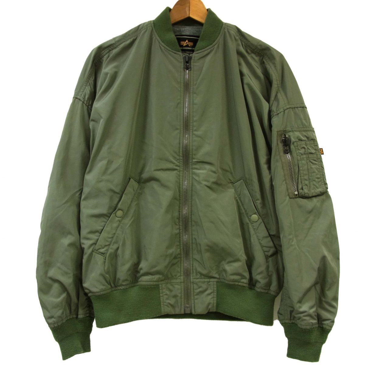 ◆ALPHA SHIPS別注 ライトウェイトMA-1 フライトジャケット アルファ シップス メンズ 1円スタート拍卖