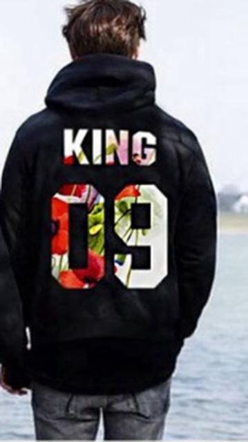 ペア カップル ペアルック パーカー ペアルック カップル ペアルック プルオーバー ペア カップル 男ブラック 4XL拍卖