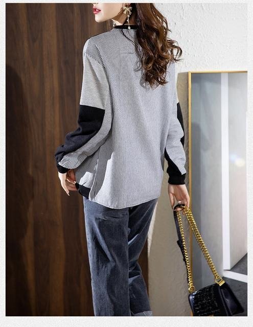 トレーナー 長袖カットソー Tシャツ レディース ガールズ トップス 上着 ミディアム丈 長袖 プルオーバー 丸首 ブラック XLサイズ拍卖