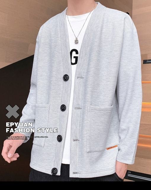 カーディガン メンズ 秋冬 羽織り ジャケット マウンテンパーカー パーカー ライトアウター 通勤 通学 A03 5XL拍卖