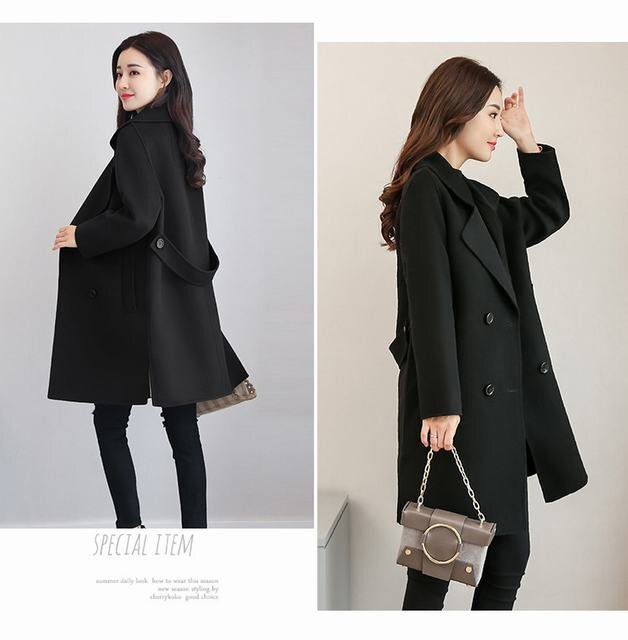 コート レディース チェスターコート ロング ラシャ混コート アウター 秋 冬 ウール混コート 無地 通勤 ブラック M拍卖