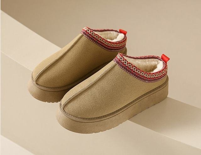 ムートンブーツ レディース ボアシューズ ブラック カーキ 暖かい ファーシューズ フラット カジュアル 秋冬 防寒 裏起毛 カーキ 24.0cm拍卖