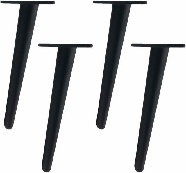 家具脚4点セット アイアン家具サポート脚 ソファ脚 テーブル脚 ベッド脚 DIY 斜め脚 高さ40cm拍卖