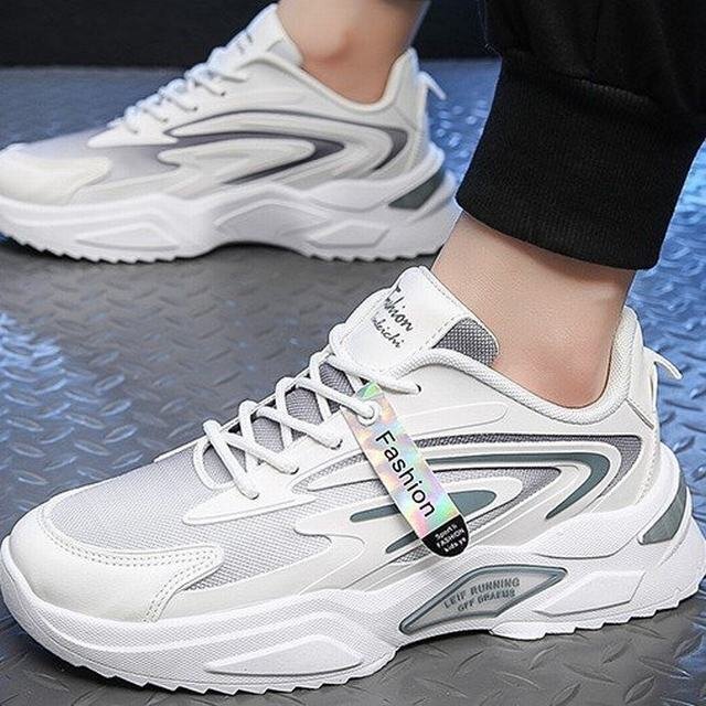 スニーカー ランニングシューズ メンズ メンズシューズ メッシュ スポーツ 運動靴 ゆったり 歩きやすい カジュアル グレー26cm拍卖