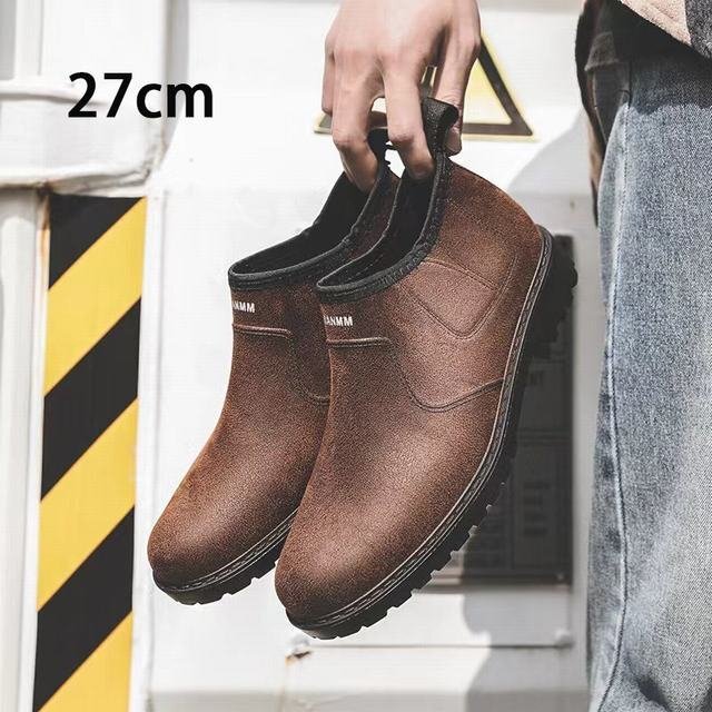 レインブーツ メンズ サイドゴア 靴 レインシューズ レイングッズ 防雨 雨具 梅雨 おしゃれ 防水 撥水 梅雨 ショート ブラウン27cm拍卖