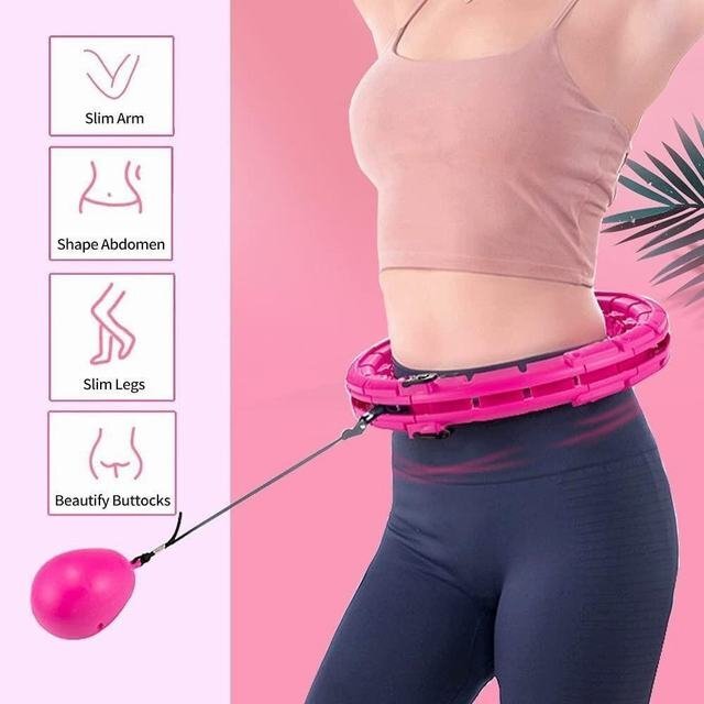 落ちないフラフープ フィットネスフープ エクササイズ サイズ調整 24ノット拍卖