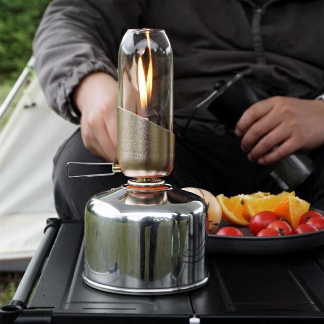 金属OD缶カバー アウトドア 鏡面仕上げ 250サイズ用ランタンガス缶 シルバー拍卖