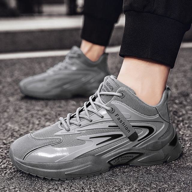 スニーカー メンズ メンズシューズ 幅広 スポーツ キャンバススニーカー スポーツシューズ 秋冬 カジュアル 身長アップ グレー26.5cm拍卖