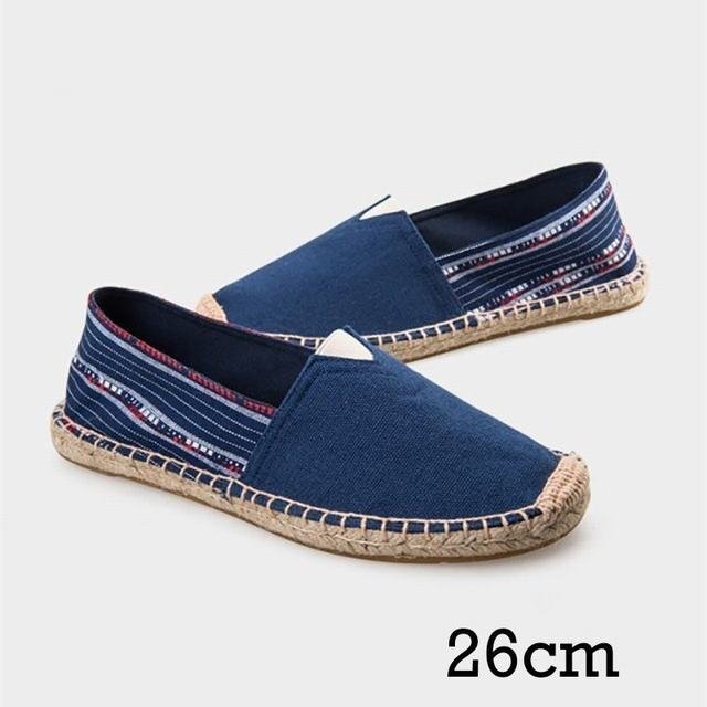 エスパドリーユ ジュート巻き レディース メンズ スリッポン ジュートサンダル ぺたんこ靴 エスパドリュー 26cm拍卖