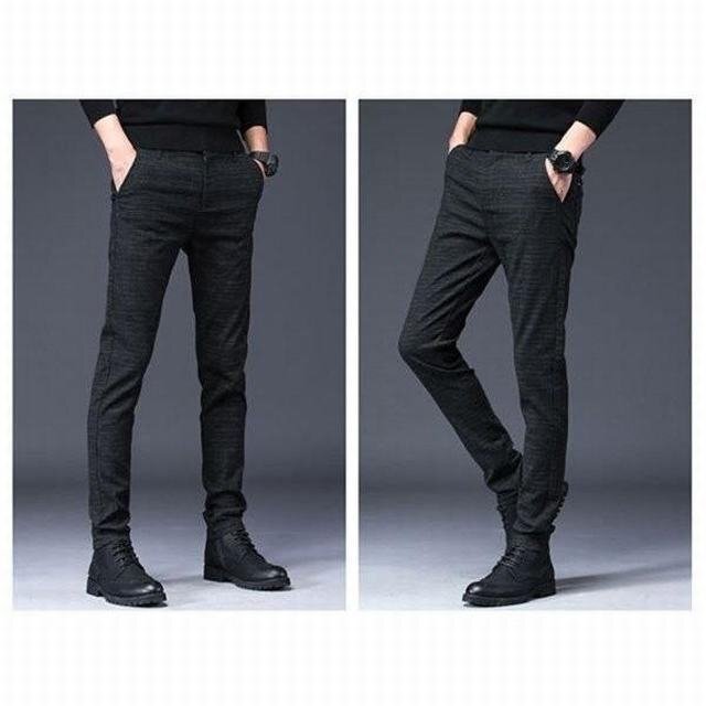 夏服 スキニーチノパンツ チノパンツ メンズ アンクル丈 ストレート ストレッチパンツ 美脚 ブラックサイズ 36拍卖