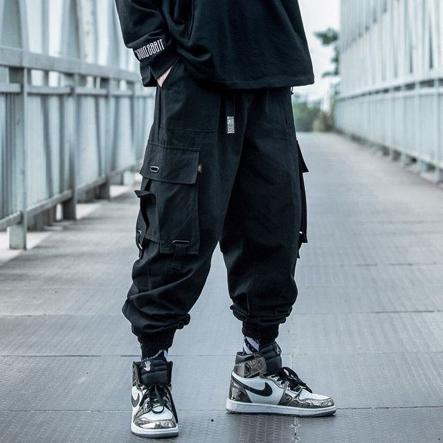 カーゴパンツ メンズ 大きいサイズ メンズ ゆったり 作業服 ボトムス カジュアル ズボン ミリタリー ブラック 4XL拍卖