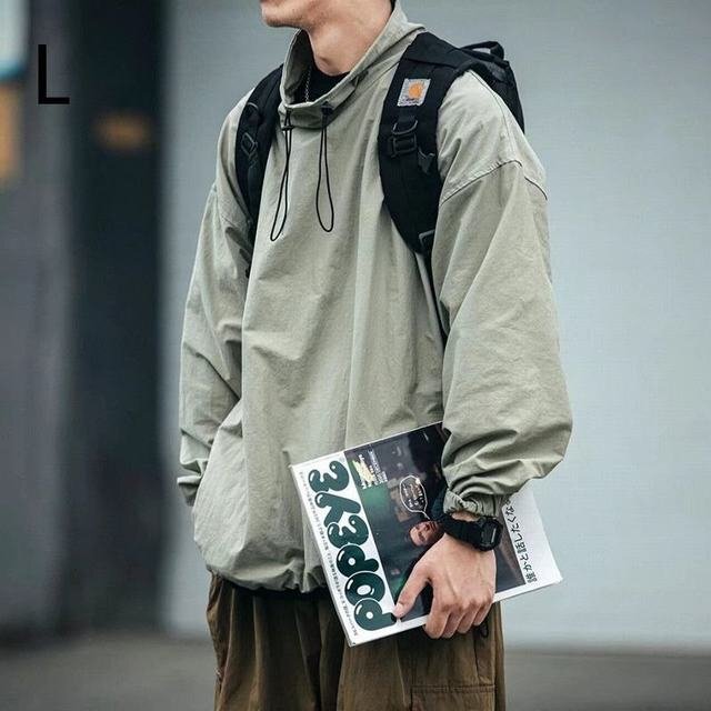 ボアジャケット メンズ ブルゾン 登山服 パーカー アウトドア トレイルランニング フィッシング ライダース グレーLサイズ拍卖