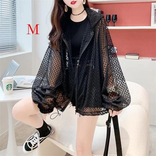 UVパーカー パーカー UVカット レディース 長袖 紫外線対策 日焼け止め 日焼け対策 ライトアウター ゆったり カジュアル ブラックm拍卖