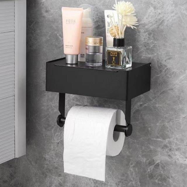 トイレットペーパーホルダー ティッシュホルダー トイレ収納 ワイプペーパーホルダー スマホホルダー スマホ置き拍卖