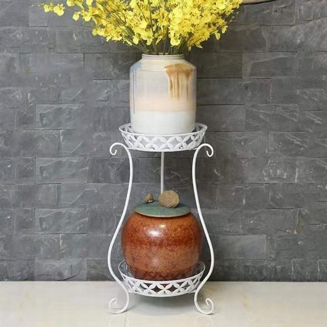 フラワースタンド プランタースタンド フラワーラック 植木鉢スタンド スタンド 2段式 花台 植物棚 屋外室内 玄関 棚 北欧 組み立て簡単拍卖