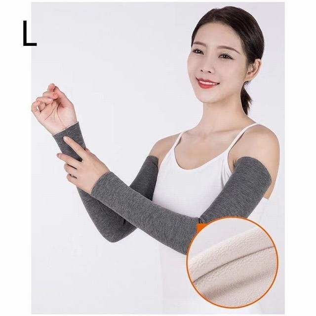 肘サポーター2枚 痛 肘 サポーター 腕 温め 暖める 冷え性改善 手首 50cm レディース メンズ 男女兼用 グレー L 拍卖
