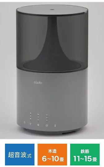 ◆送料無料◆新品保証付◆cado カドー◆超音波式 加湿器◆STEM 300◆HM-C300 クールグレー◆即決◆拍卖