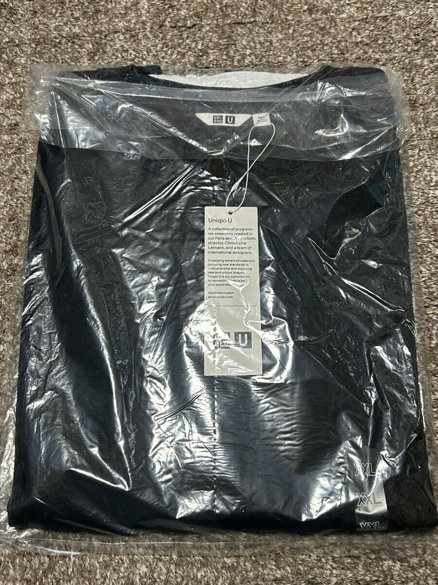 未使用2023SS ユニクロU ライトウエイトスウェットシャツ長袖 09ブラック XXLサイズ UNIQLO ユニクロユー拍卖