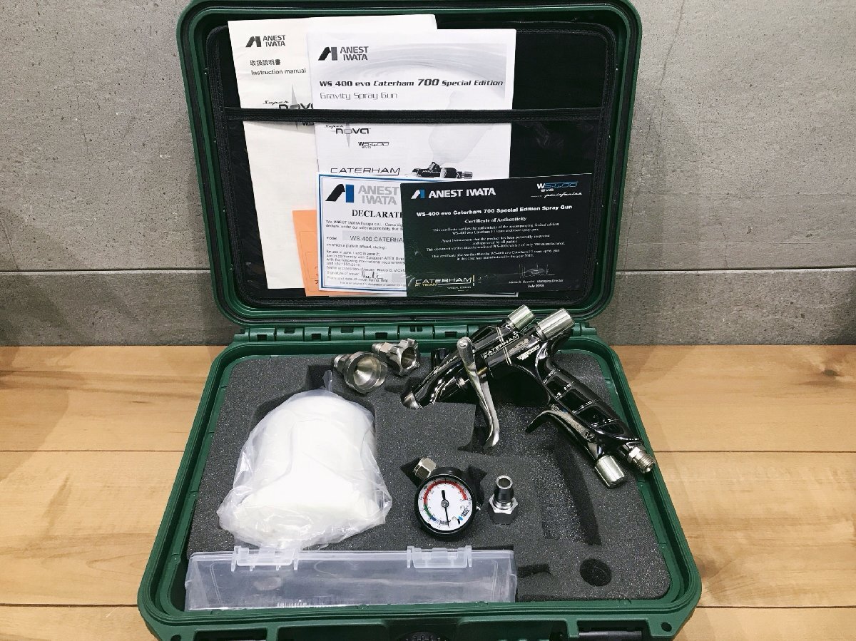 A-h261【中古品】アネスト岩田 スプレーガン WS-400-1401H Caterham F1 Teamモデル 限定品 1.4口径 WS400 1.4HD拍卖
